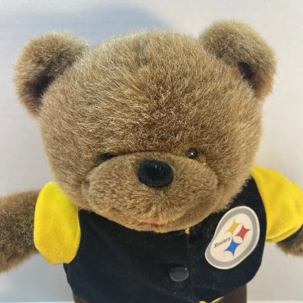 Pittsburgh Steelers NFL Plush Teddy Bear Football Stuffed Animal 2003 Vintage‎